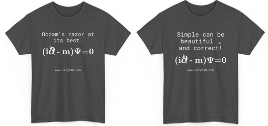 T-shirts Dirac Equation