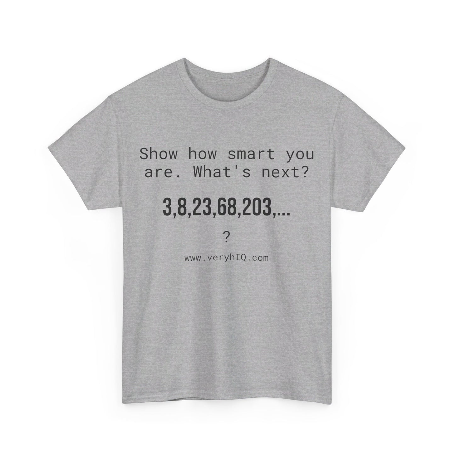 Show how smart you are. 3,8,23,68,203,...